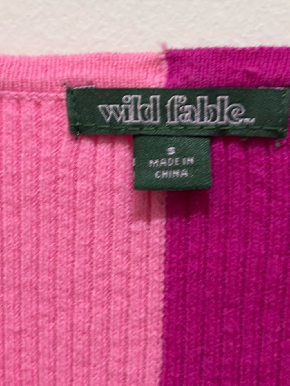 Wild Fable target hot pink light pink ribbed sweater or shrug, S - Picture 5 of 8